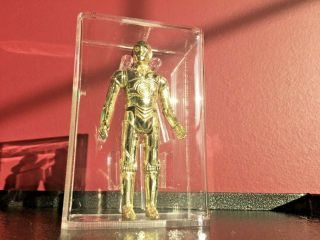 Vintage Star Wars.  Afa 85 C - 3po.  Golden First 12 Droid.  Displays Nobly In A Set