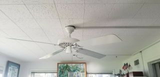 Vintage Hunter Ceiling Fan 60 " White - Energy Star Usa Made Lifetime