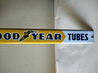 Good Year Tire And Tubes Antique Advertising Enamel Porcelain Sign Collectible F 3