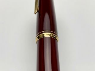 Vintage Montblanc 221P Classic Fountain Pen in Bordeaux Color 3