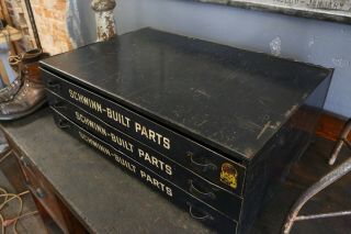 Vintage Schwinn Bicycle Parts Cabinet industrial tool chest box Stingray,  Krate 10