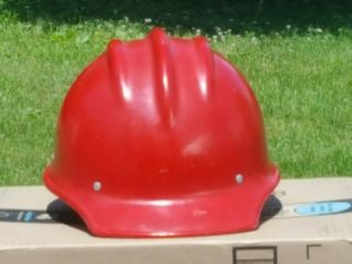 Bullard 502 Fiberglass “hard Boiled” Vintage Hard Hat.  Red.  Ironworker Strong