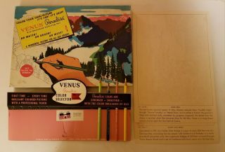 Vintage Venus Paradise Pre - Sketched Set No.  50 Color By Numbers