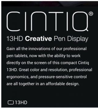 (Rarely) Wacom Cintiq 13HD Creative Pen Display 2
