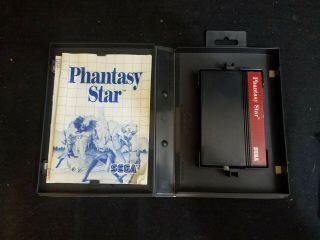 Vintage 1988 Sega Master System Phantasy Star Game Complete w Box & Instructions 3