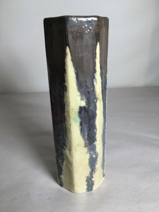 Rare Early Fulper Pottery 445,  Elephants Breath Flambe Vase Glaze