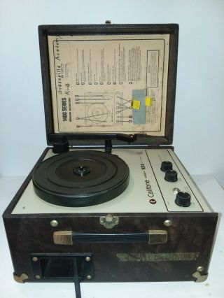 Vintage Caliphone 1420 K Solid State Record Player Great