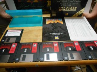 Vtg The Ultimate Doom Thy Flesh Consumed Big Box Video Game IBM PC FLOPPY DISC 3