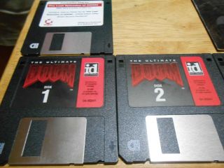 Vtg The Ultimate Doom Thy Flesh Consumed Big Box Video Game IBM PC FLOPPY DISC 4