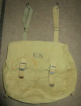 Us Army Wwii M - 1936 Musette Bag Pack