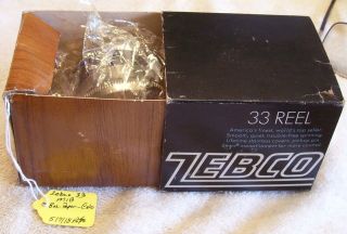 Zebco 33 Reel 05/07/18pots Box - Papers Near Mib Celo.  Is Ripped