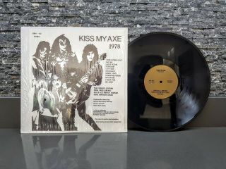 Kiss Kiss My Axe 1978 Vintage Unofficial Bootleg 12 " Vinyl In Shrink Wrap Aucoin