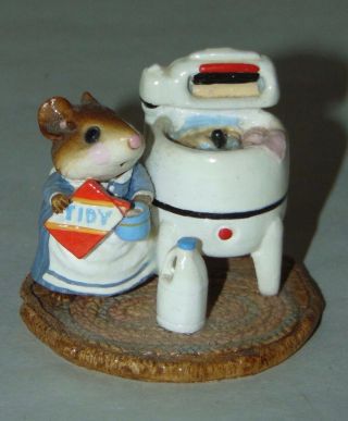 Rare 1984 Wee Forest Folk Miniature Tidy Mouse M - 113 Retired