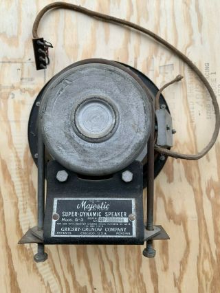 Vintage Majestic Dynamic G - 3 10 " Field Coil Speaker 2600 Ohms Majestic 90b