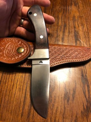 vintage Case fixed blade hunting knife R603 “Pawnee”late 60’s - 70’s w/sheath 5