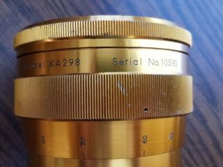 Vintage Anamorphic Lens Model KA298 2X KOLLMORGEN - Kasaka SN10590 parts 2