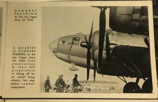 RARE WWII 5 Post Cards LAS VEGAS ARMY AIR FIELD WW2 1940 ' S 4
