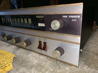 The Fisher 200T 200 - T Vintage Stereo Receiver With Tag 5