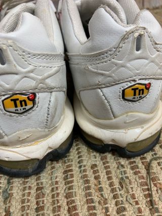 Nike Air Max Plus Tn Vintage Sneakers Shoes 2001 White 604133 Men ' s Size 7 8