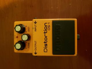 1985 Vintage Boss Ds - 1 Distortion Made In Japan Guitar Effects Pedal