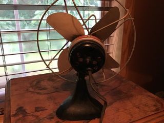 Vintage Kwikway Small 8 1/2” Electric Table Fan 4