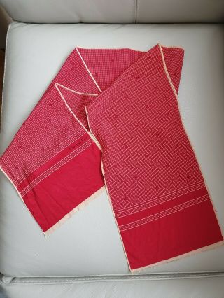 Vintage Christian Dior Red Scarf Dior Monogrammed Cd Silk Logo Long Scarf/shawl