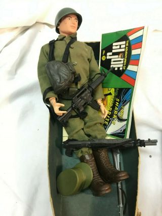 Vintage 1964 Hasbro 12” Gi Joe Action Soldier Figure With Accessories 2