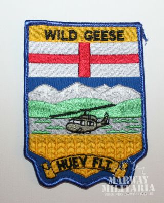 Caf Rcaf Airforce 408 Squadron (wild Geese Huey Flt) Jacket Crest / Patch (17870)