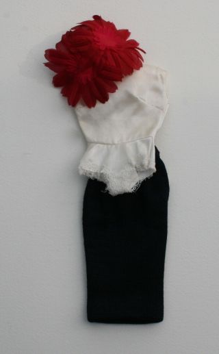 Vintage Barbie - Commuter Set 916 Rose Silk Flower Hat,  Silk Blouse,  Skirt