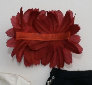 Vintage BARBIE - COMMUTER SET 916 Rose Silk Flower Hat,  Silk Blouse,  Skirt 4