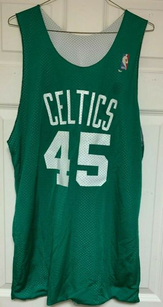 Vintage Boston Celtics Reverseable Sand Knit Practice Jersey Nba