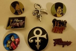 Prince Purple Rain Pin Badge Enamel Vintage Rare