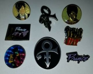 Prince Purple Rain Pin Badge Enamel Vintage RARE 2