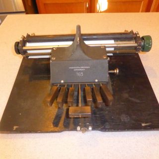 Antique Anderson Sorensen Typewriter 763 Braille Rare Rare