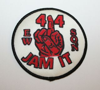 Caf Rcaf Airforce 414 Squadron " Ew Jam It Sqn " Jacket Crest / Patch (17889)