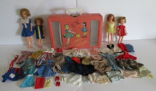 1964 Rare Montgomery Ward Exclusive Doll Case Plus Dolls Clothing Ideal Wow