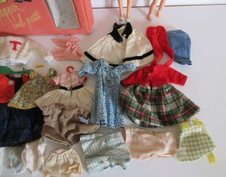 1964 Rare Montgomery Ward exclusive Doll Case plus Dolls clothing Ideal Wow 5