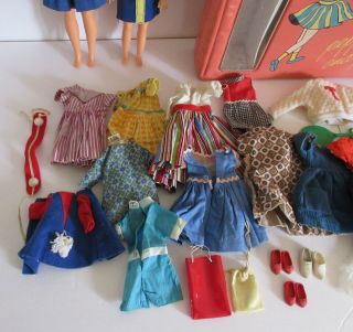 1964 Rare Montgomery Ward exclusive Doll Case plus Dolls clothing Ideal Wow 7