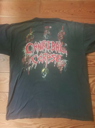 Cannibal Corpse Shirt 1992 Band XL Tour OG,  rare Vintage Death Black Metal 6