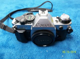Vintage Canon AE - 1 Program 35mm SLR Camera with 50mm 1:1.  8 Lens 2