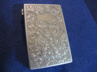 Art Nouveau Sterling (. 950) Silver Cigarette Pack Case