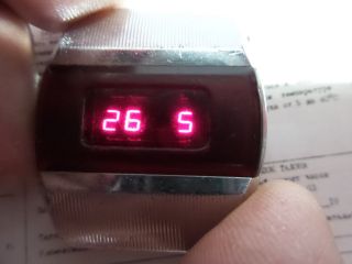 vintage Pulsar Elektronika 1 First Russian USSR Digital Red LED Wrist Watch 3401 2