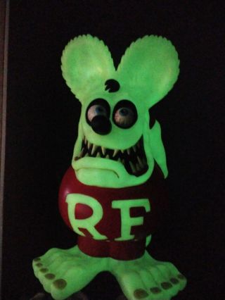 1 of 100 Rare Rat Fink Banks issued in GLOW IN THE DARK 1/100.  Rare 5