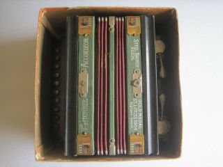 Antique Hohner Accordion Concertina 1904 Gold Medal With Box 7