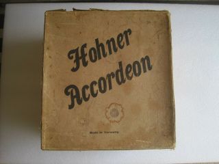 Antique Hohner Accordion Concertina 1904 Gold Medal With Box 8