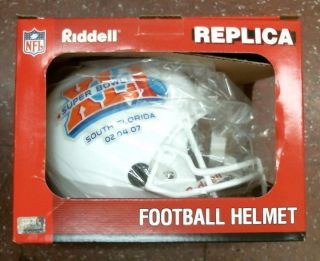 2007 Bears Colts Bowl 41 Xli Full Size Riddell Helmet Football Nfl Vintage