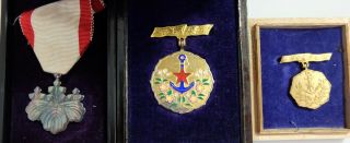 1st Class Merit Badge Patriotic Women Sterling Silver Rising Sun Medal Japanese