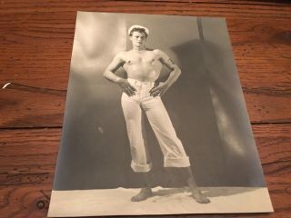 1950’s Vintage Male Model Beefcake Photo 8x9.  5 Kris Studios? Gay Interest 8