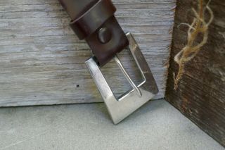 Frank Patania Sr.  SS Buckle with Shell Cordovan Horsehide Belt 3