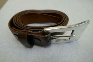 Frank Patania Sr.  SS Buckle with Shell Cordovan Horsehide Belt 6